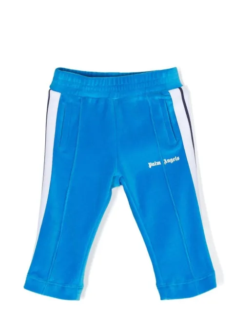 Palm Angels Kids logo side-stripe tracksuit bottoms