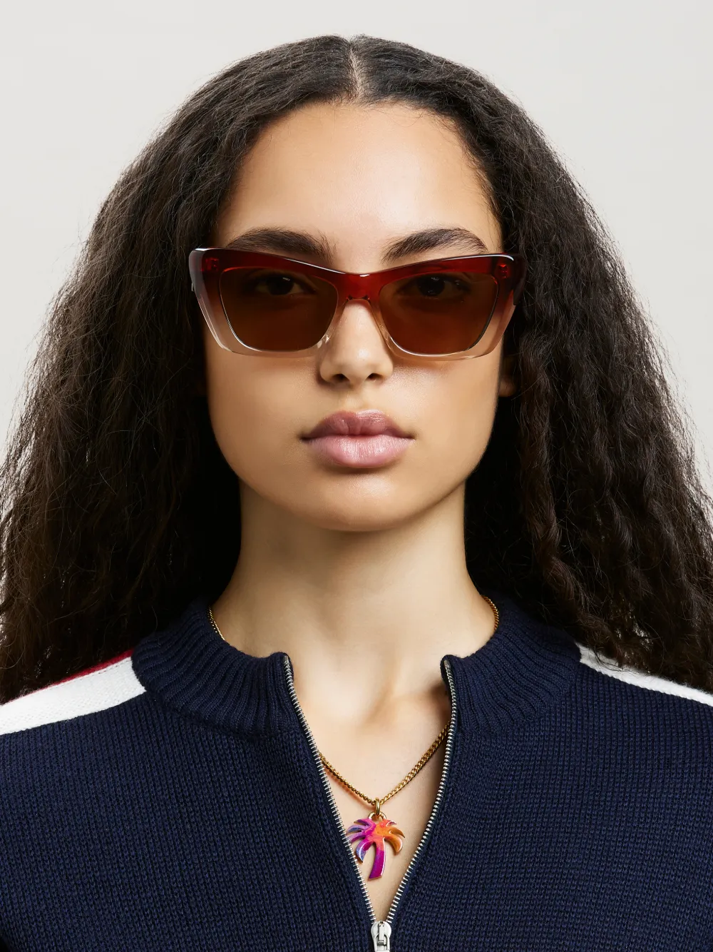 HERMOSA SUNGLASSES In Red Palm Angels Official facebook
