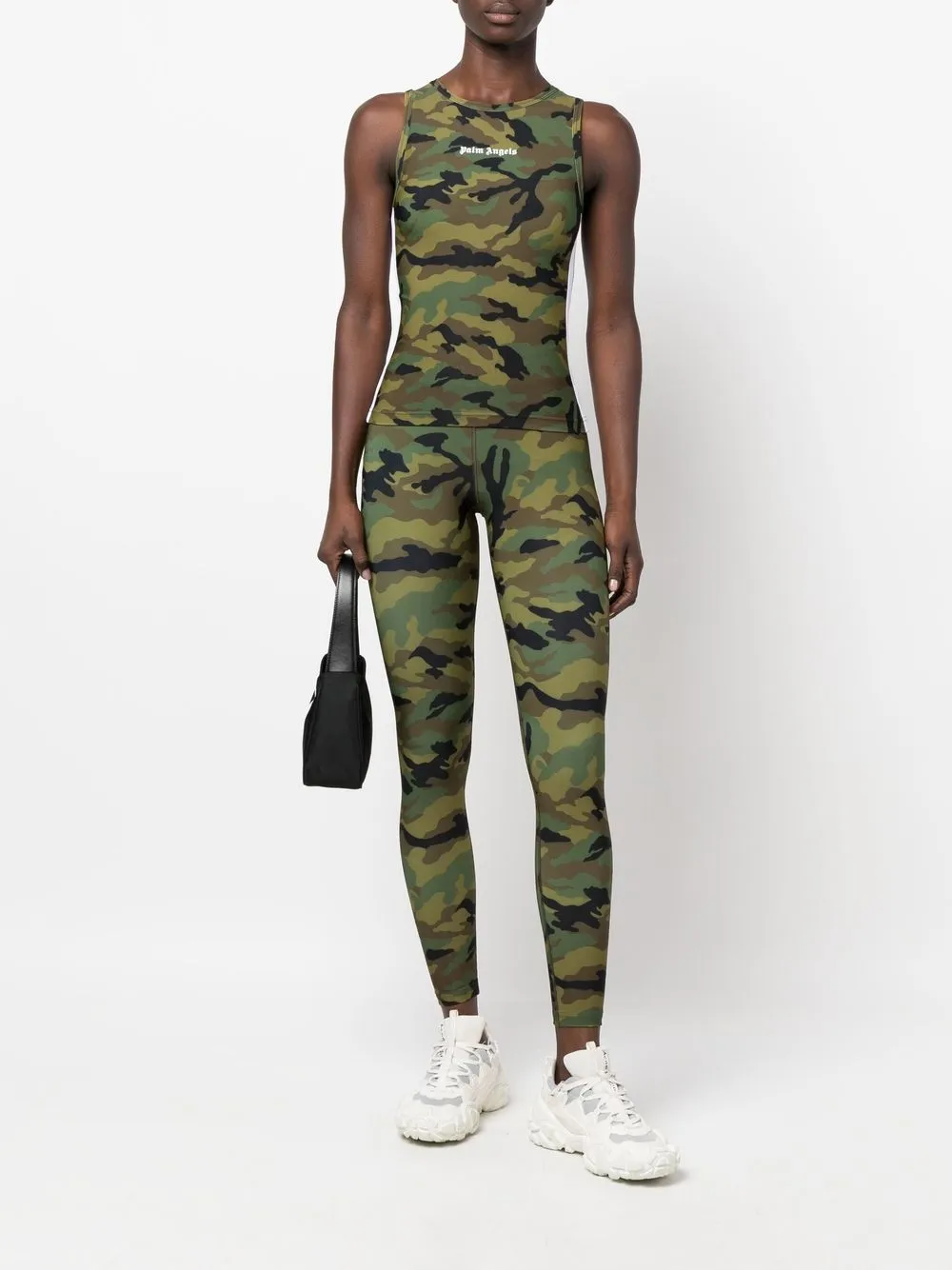 Palm Angels Tanktop met camouflageprint - Groen