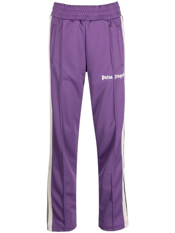 Palm Angels Track Pants Purple/White Men's - US