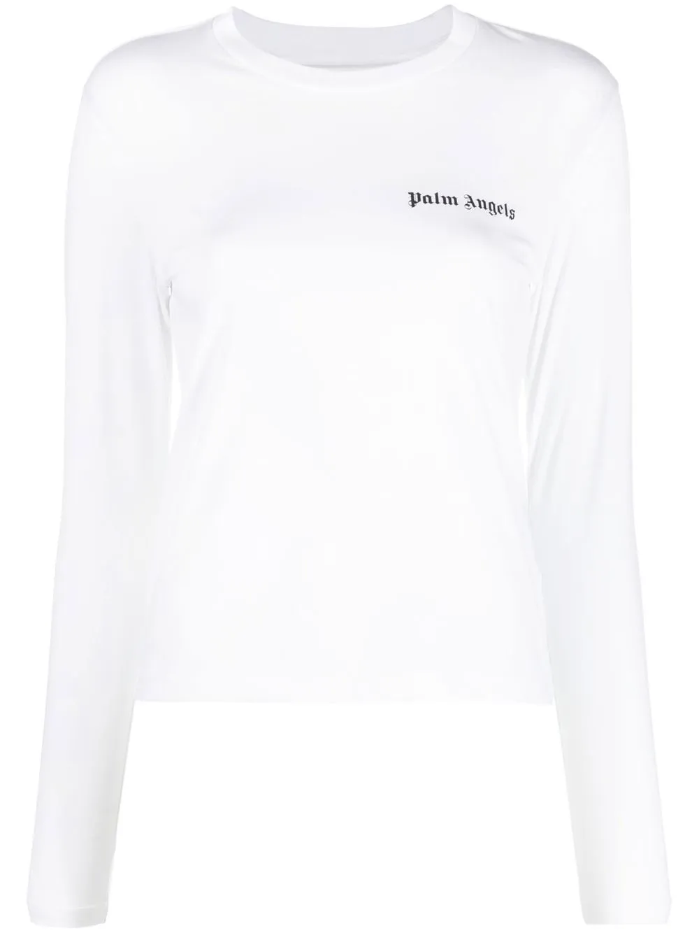 

Palm Angels playera manga larga con logo estampado - Blanco