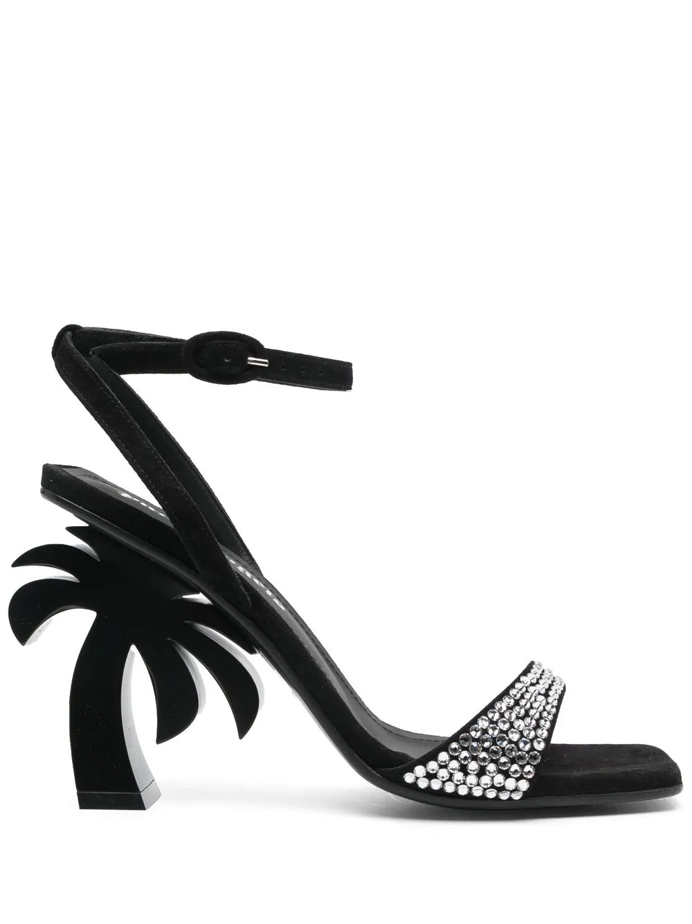 Palm Angels Palm Tree Heel Sandals Black FARFETCH UK