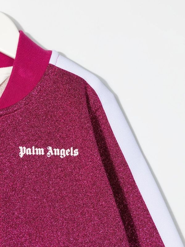 Palm Angels Kids logo-print Cotton Blend Track Jacket - Farfetch