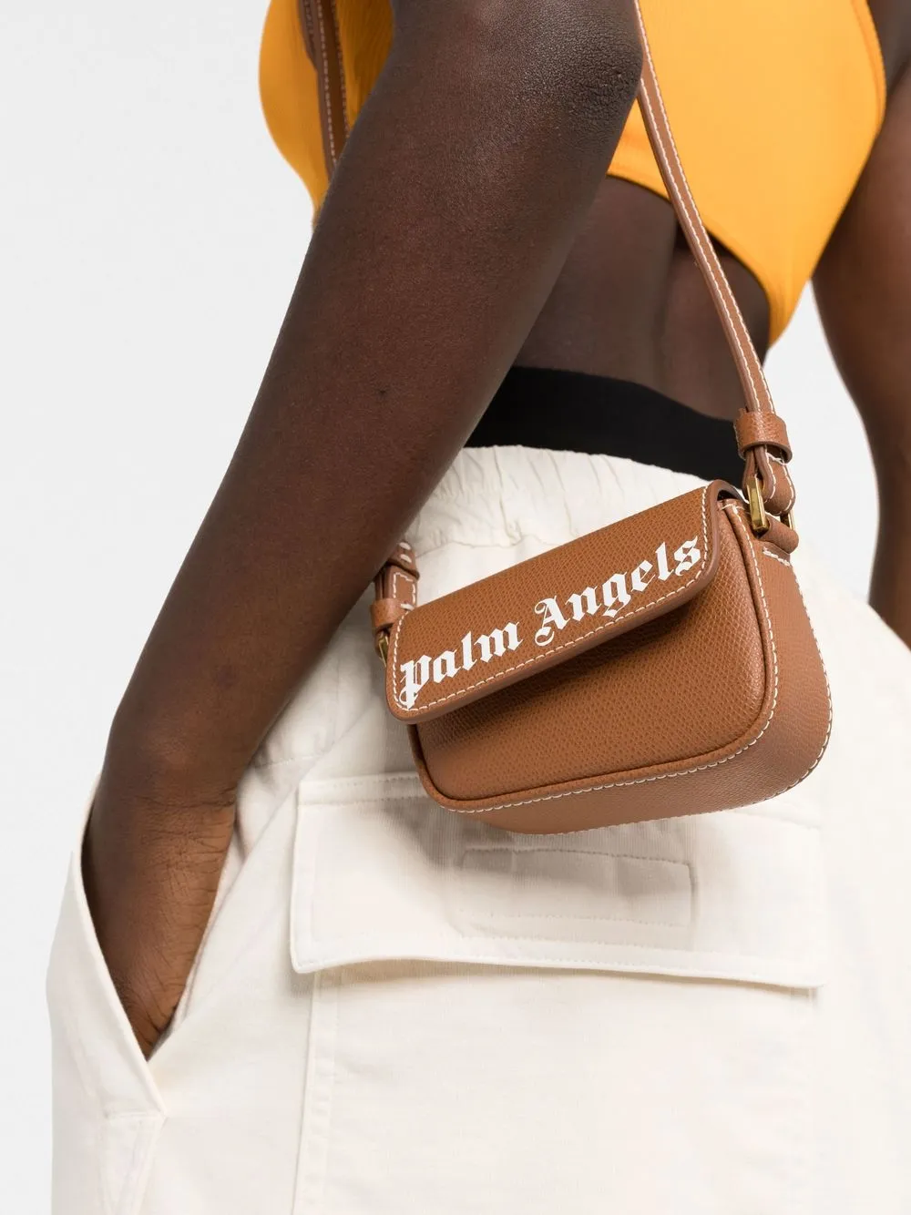 ◆Palm Angels 23SS 最新作◆MINI PALMS◆クロスボディバッグ◆ Palm Angels - Black Mini Palms print crossbody bag