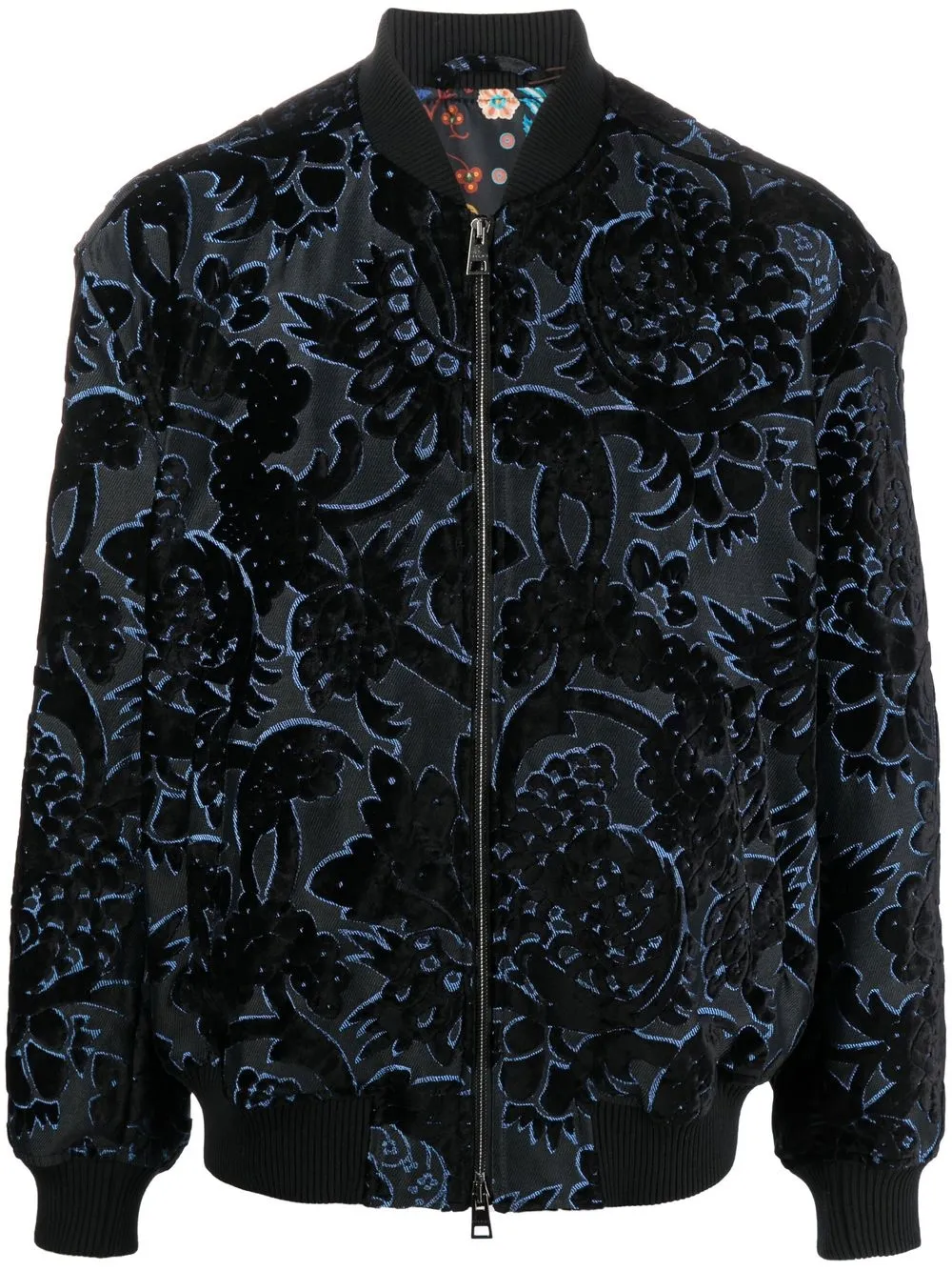 

ETRO embroidered zipped bomber jacket - Black