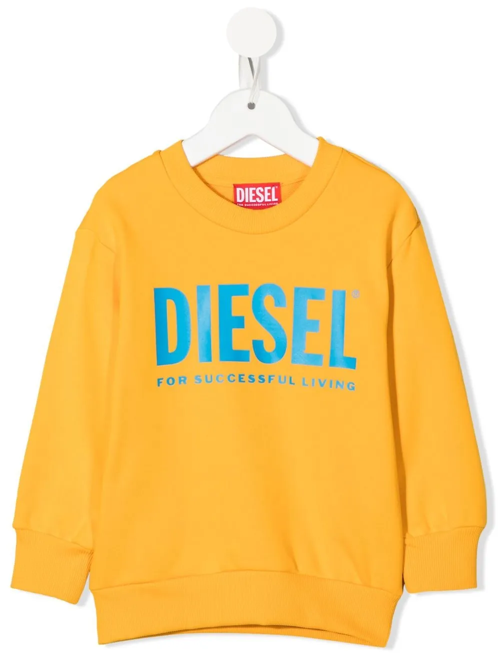 

Diesel Kids sudadera con logo estampado - Amarillo