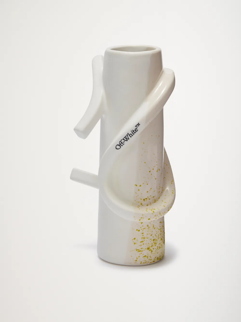 logo-print ceramic vase