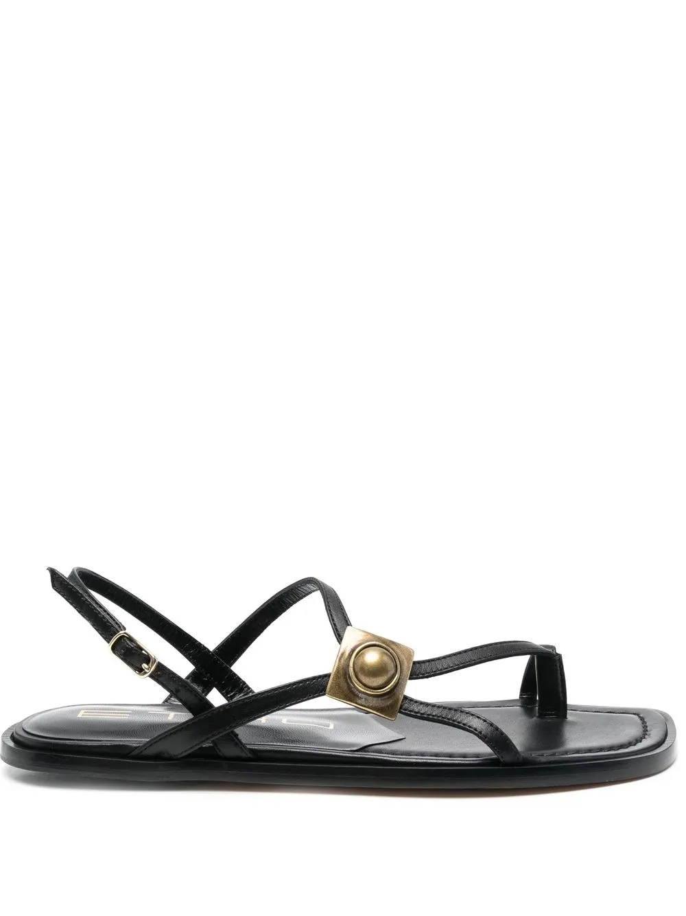 

ETRO asymmetric-strap leather sandals - Black