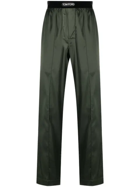 TOM FORD pantalones de pijama con logo en la pretina 