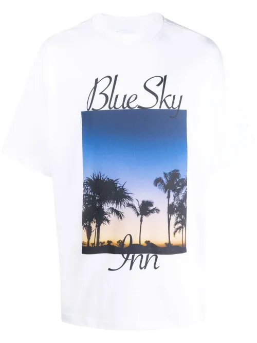 T-shirt en coton à imprimé graphique - BLUE SKY INN - Modalova
