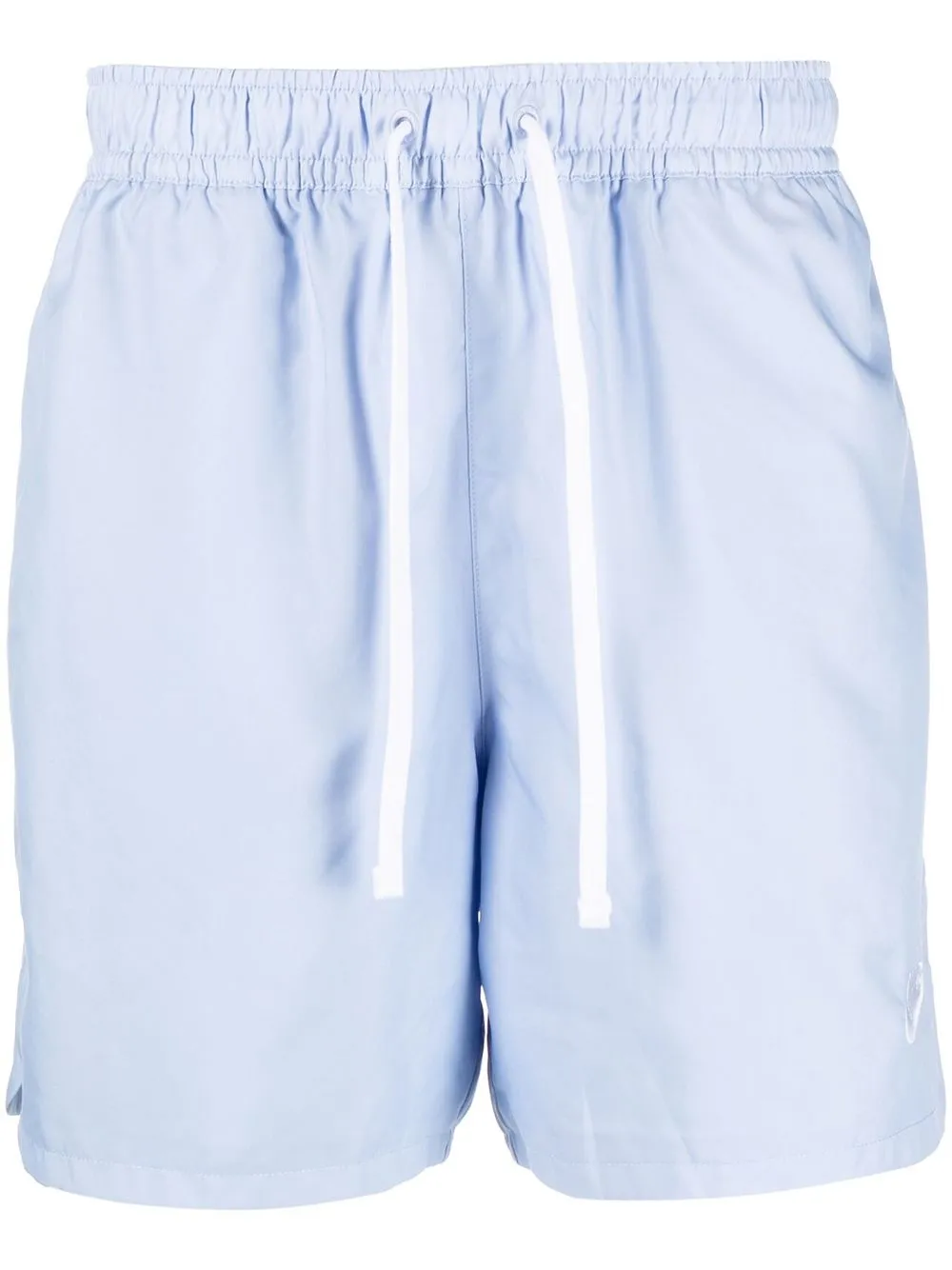 

Nike embroidered swoosh-logo shorts - Blue