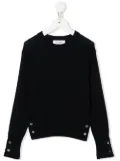 Thom Browne Kids cable-knit long-sleeved pullover - Black