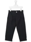 Thom Browne Kids turn-up cuff straight trousers - Blue