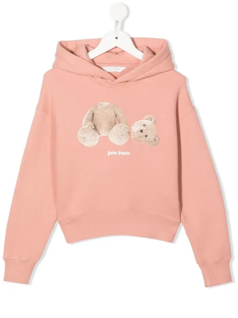 Palm Angels Kids Hoodie mit Teddy-Print