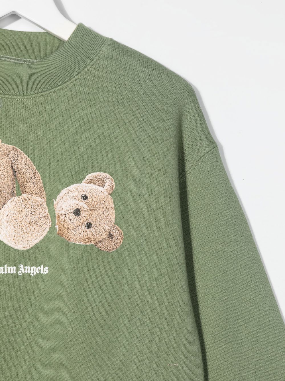 Palm Angels Kids bear-print Cotton Jumper - Farfetch