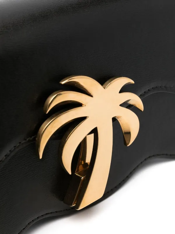 ショルダーバッグ・ポシェット PALM ANGELS Embellished Suede Palm Beach Crossbody Bag Palm Angels All-Over Rhinestone Suede Crossbody Bag women