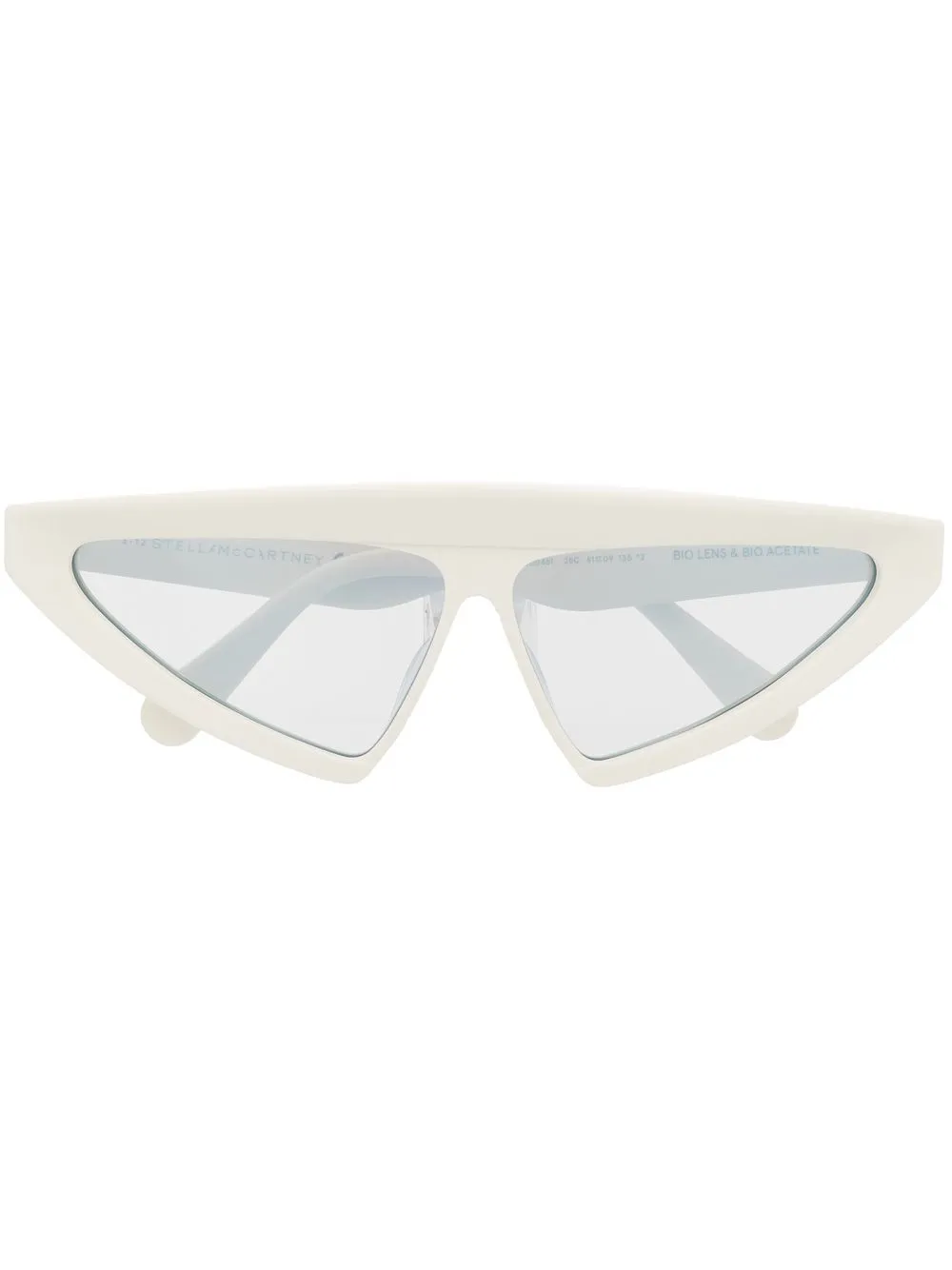 Stella McCartney Eyewear triangular tinted sunglasses | White | Image 1
