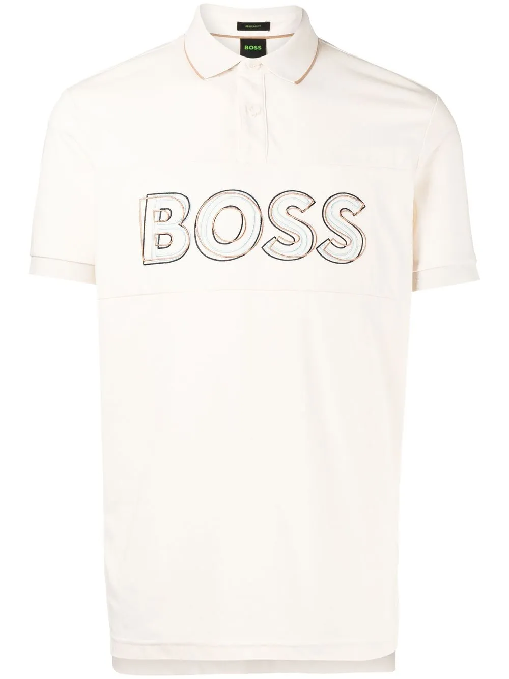 

BOSS Pavel logo-print polo shirt - White