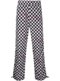 Palm Angels damier-print track pants - Black