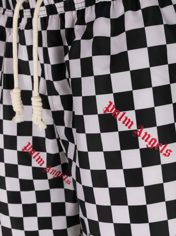 Palm Angels プリント トランクス水着 | ホワイト | FARFETCH JP