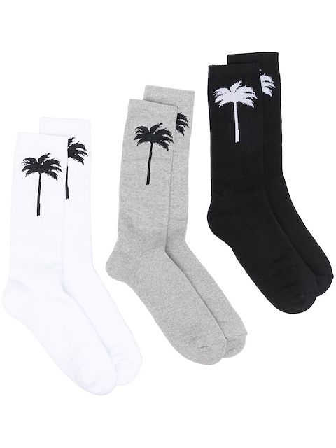Palm Angels set-of-three Palm Tree-motif socks