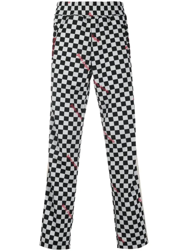 Palm Angels Damier Classic Track Pant In Black for Men