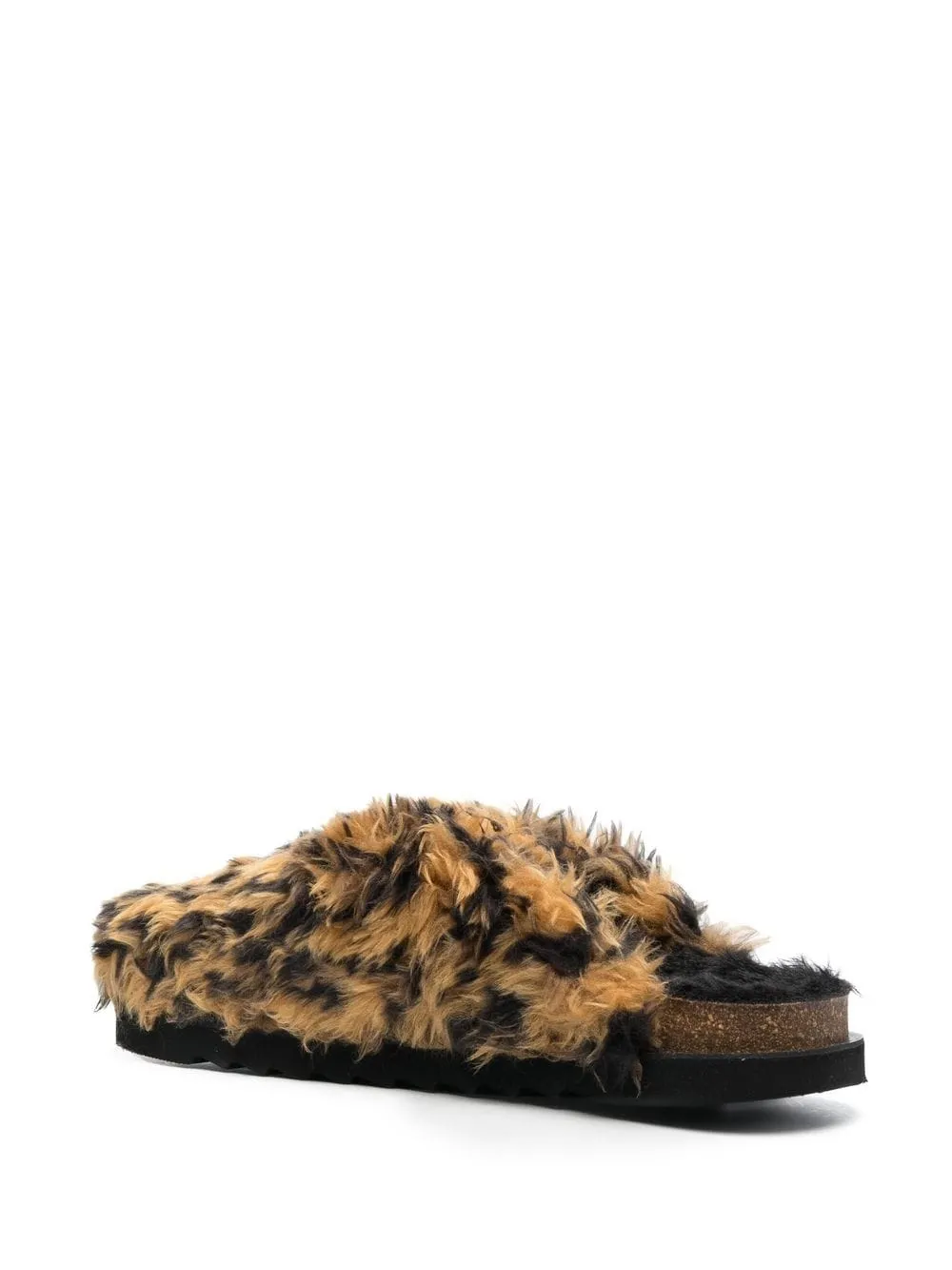  Palm Angels Mules Aus Faux Fur   Braun 