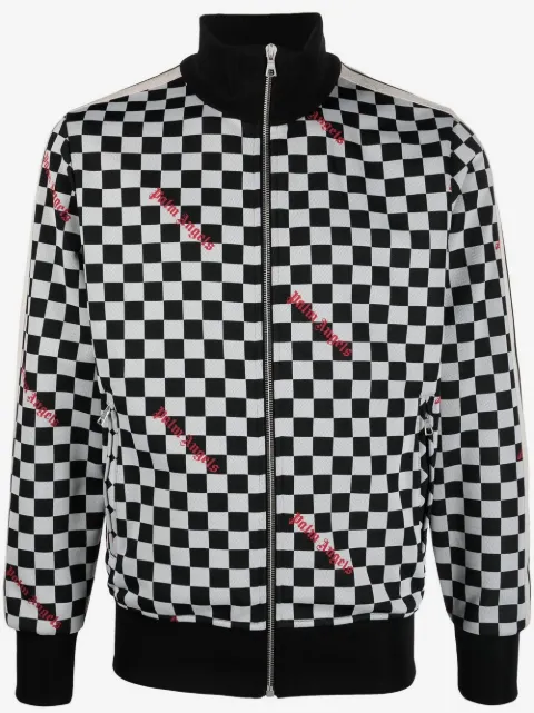 Palm Angels damier-print track jacket