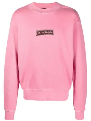 Palm Angels スタッズロゴ スウェットシャツ | ブラック | FARFETCH JP