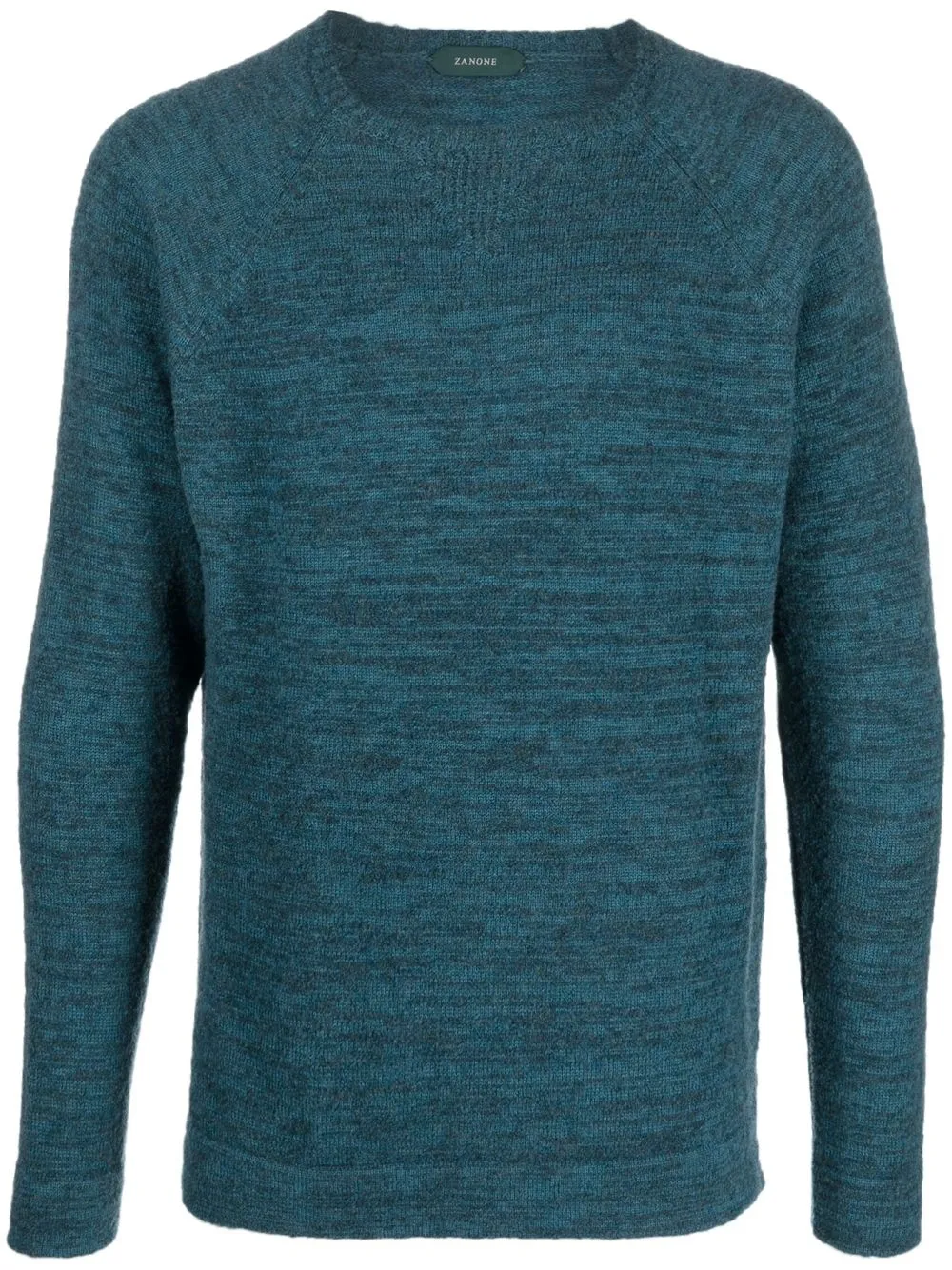 

Zanone crew neck marl jumper - Blue