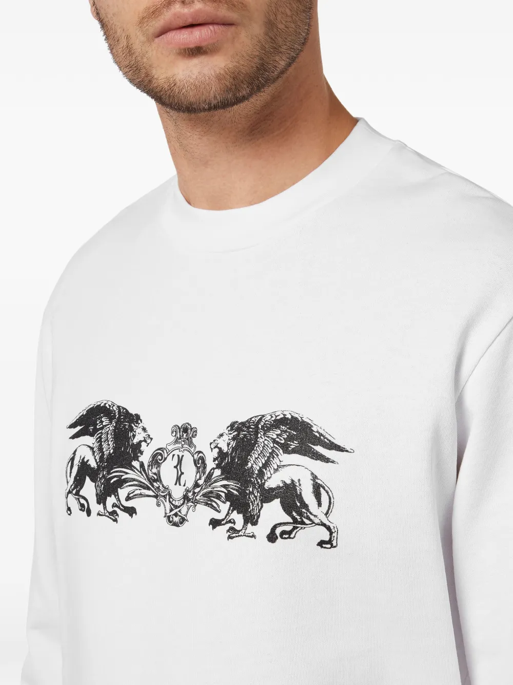 Billionaire Sweater met print Wit