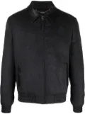 Billionaire crest-print silk bomber jacket - Grey
