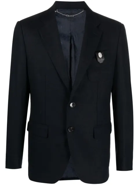 Billionaire chest-pocket fitted blazer