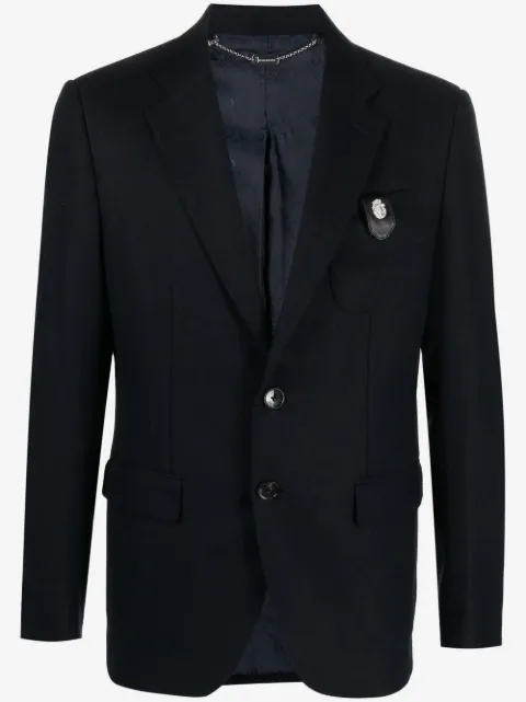 Billionaire chest-pocket fitted blazer
