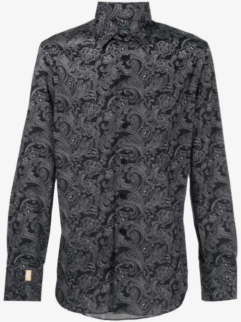 Billionaire paisley-print long-sleeve shirt