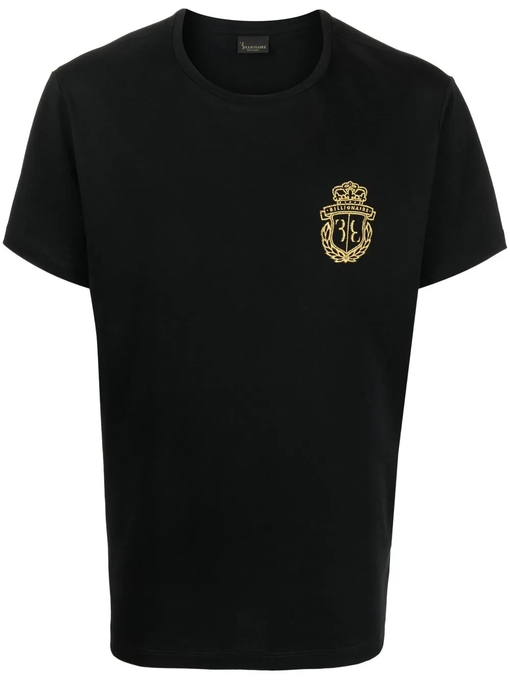 

Billionaire crest-motif short-sleeved T-shirt - Black