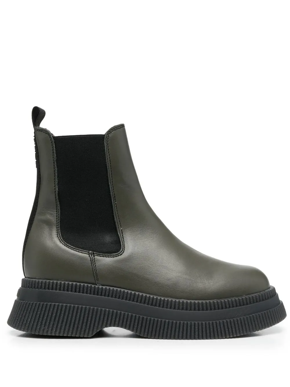 

GANNI chunky leather Chelsea boots - Green