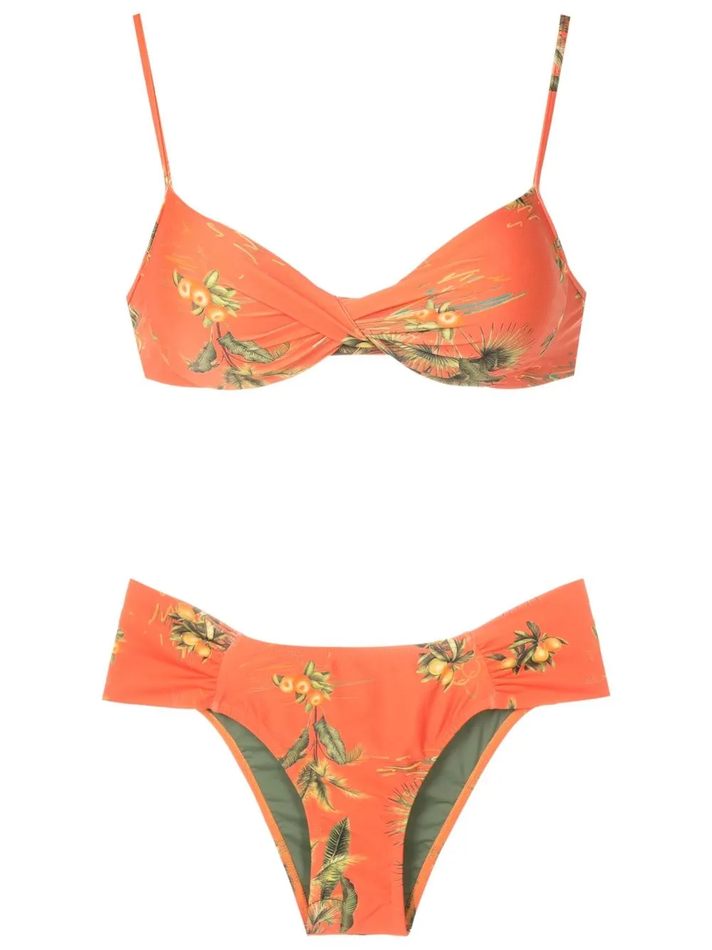 

Lygia & Nanny bikini con estampado floral - Naranja