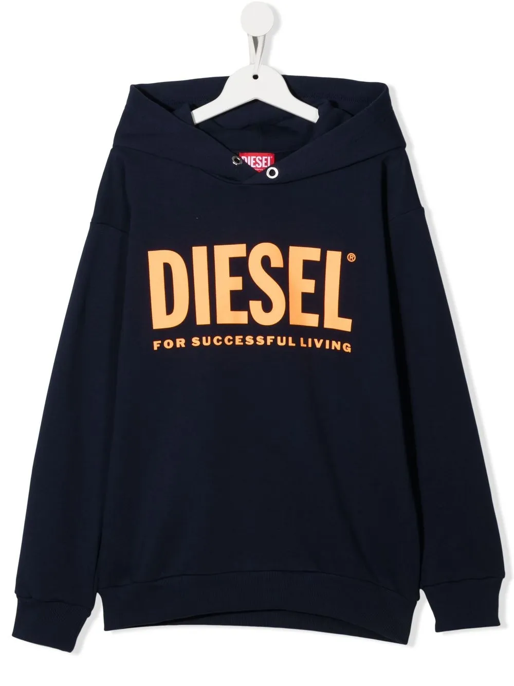 

Diesel Kids TEEN logo-print hoodie - Blue