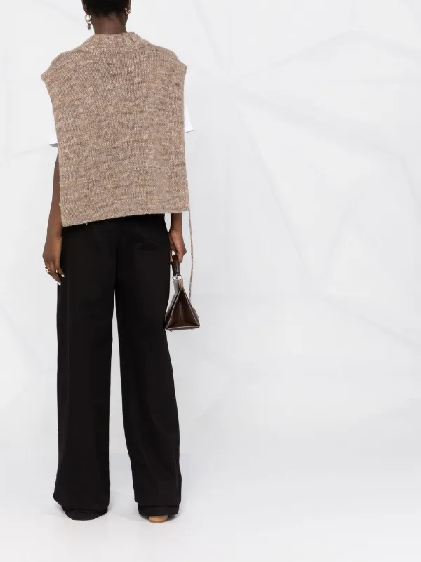 Maison Margiela Botanical Dye Knitted Vest | Green | FARFETCH
