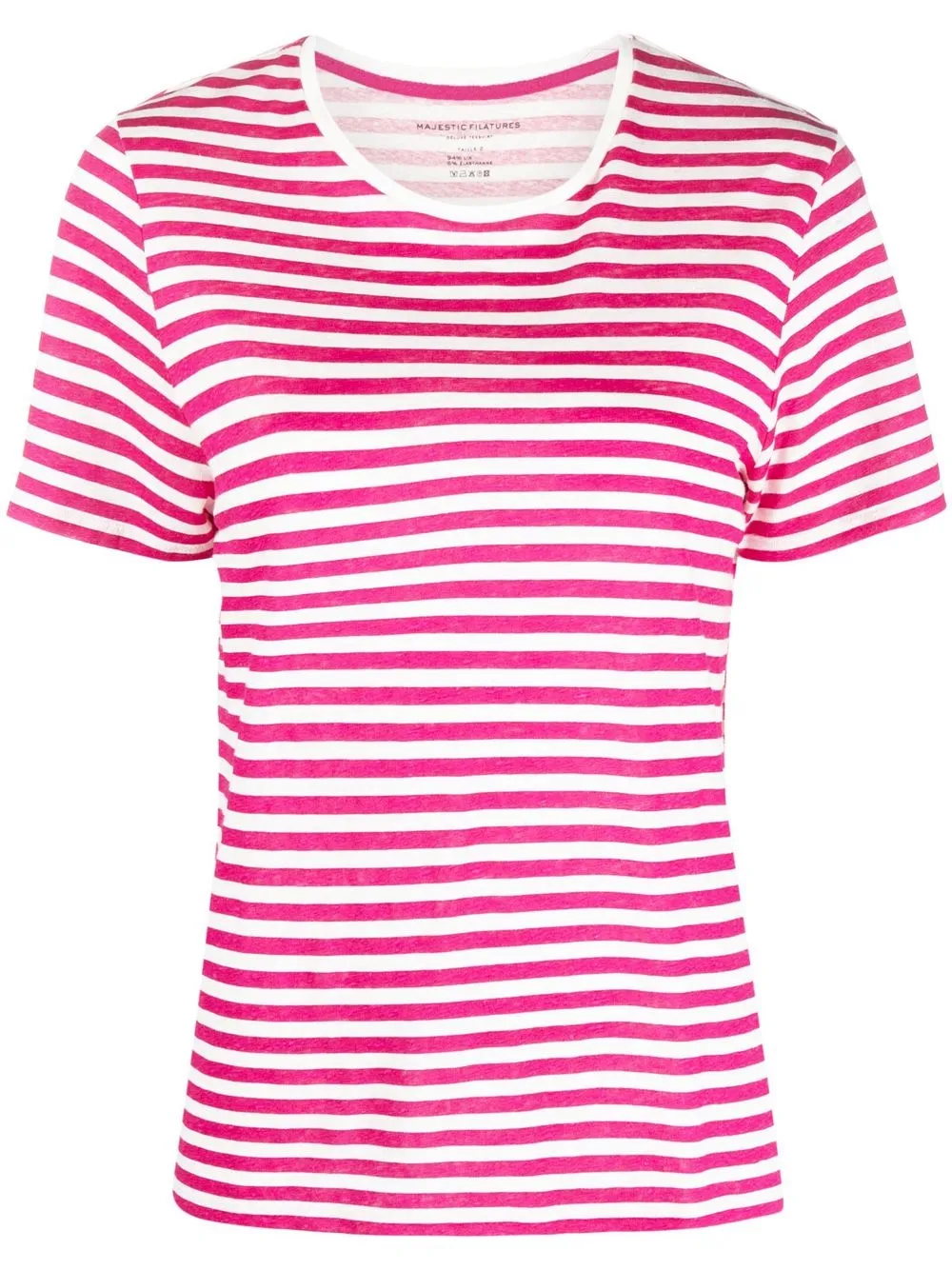 

Majestic Filatures playera con rayas estampadas - Rosado