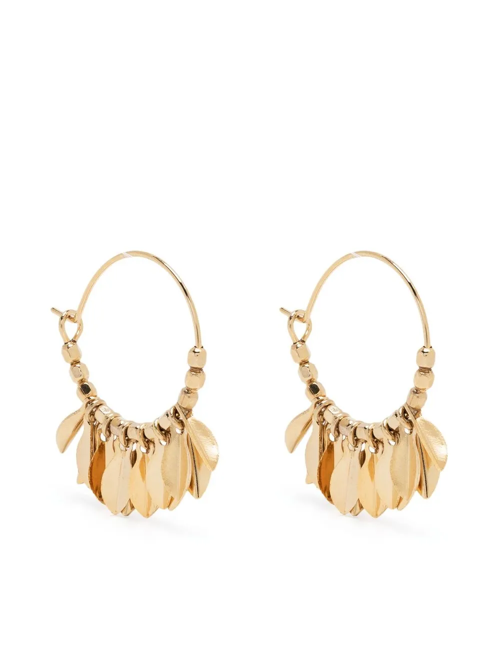 

Isabel Marant aretes con detalles de hojas - Dorado