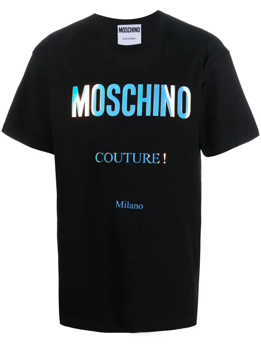 

Moschino playera con logo estampado - Negro