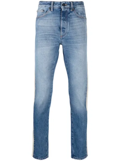 side-stripe slim-cut jeans | Palm 