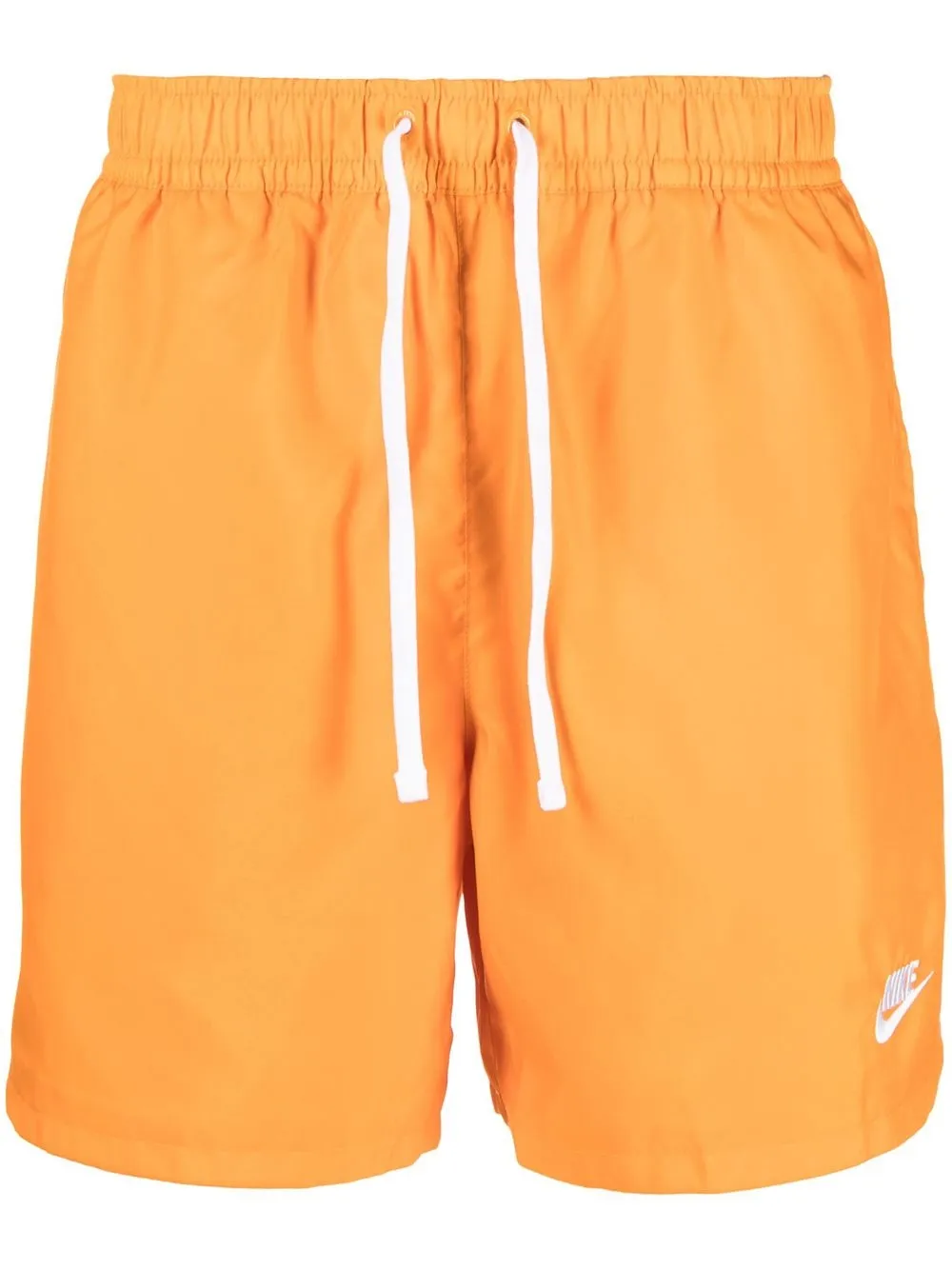 

Nike embroidered-swoosh logo shorts - Orange