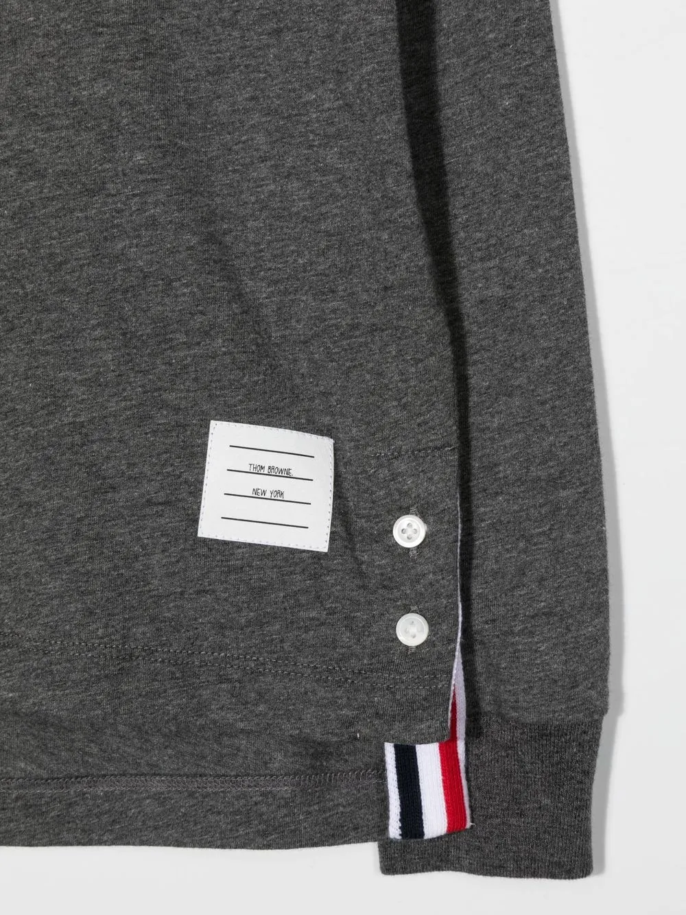 Thom Browne Klassisches Langarmshirt In Grey