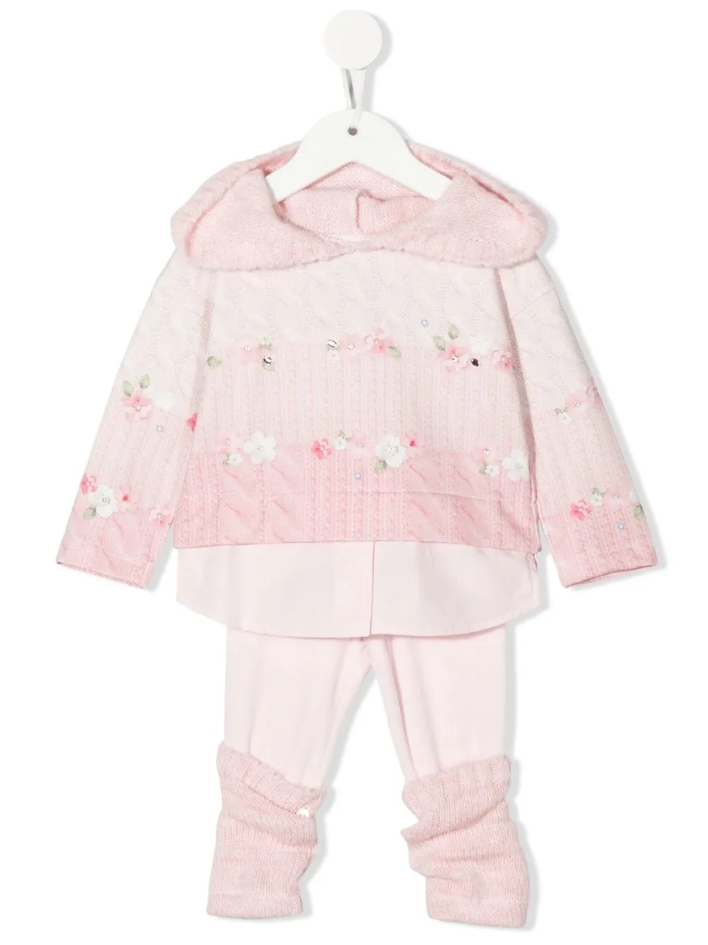 

Lapin House floral-print tracksuit set - Pink