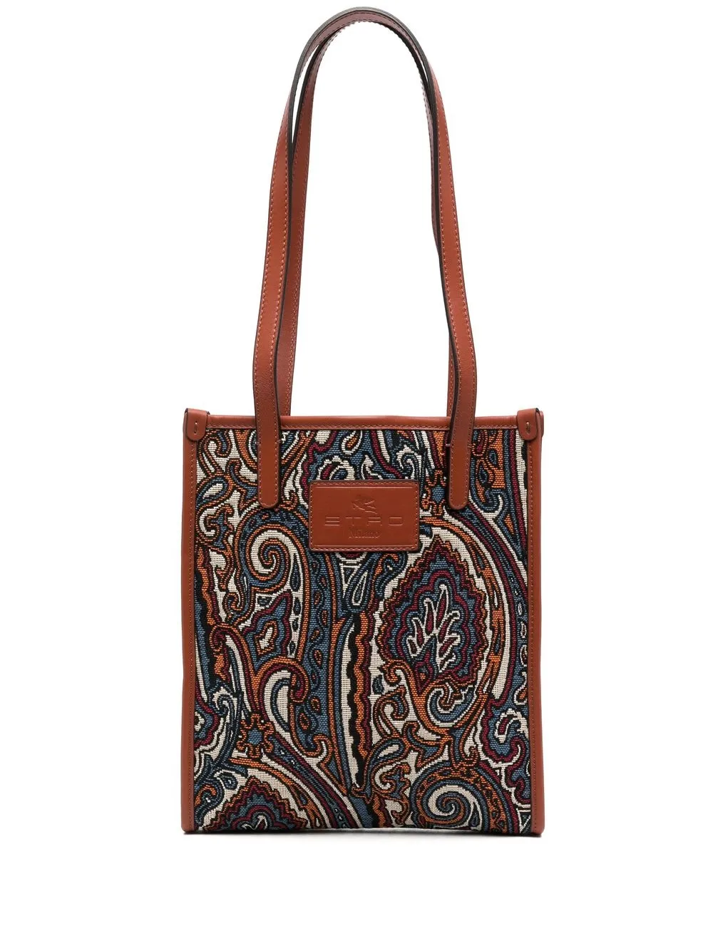 

ETRO tote con motivo de cachemira en jacquard - Marrón