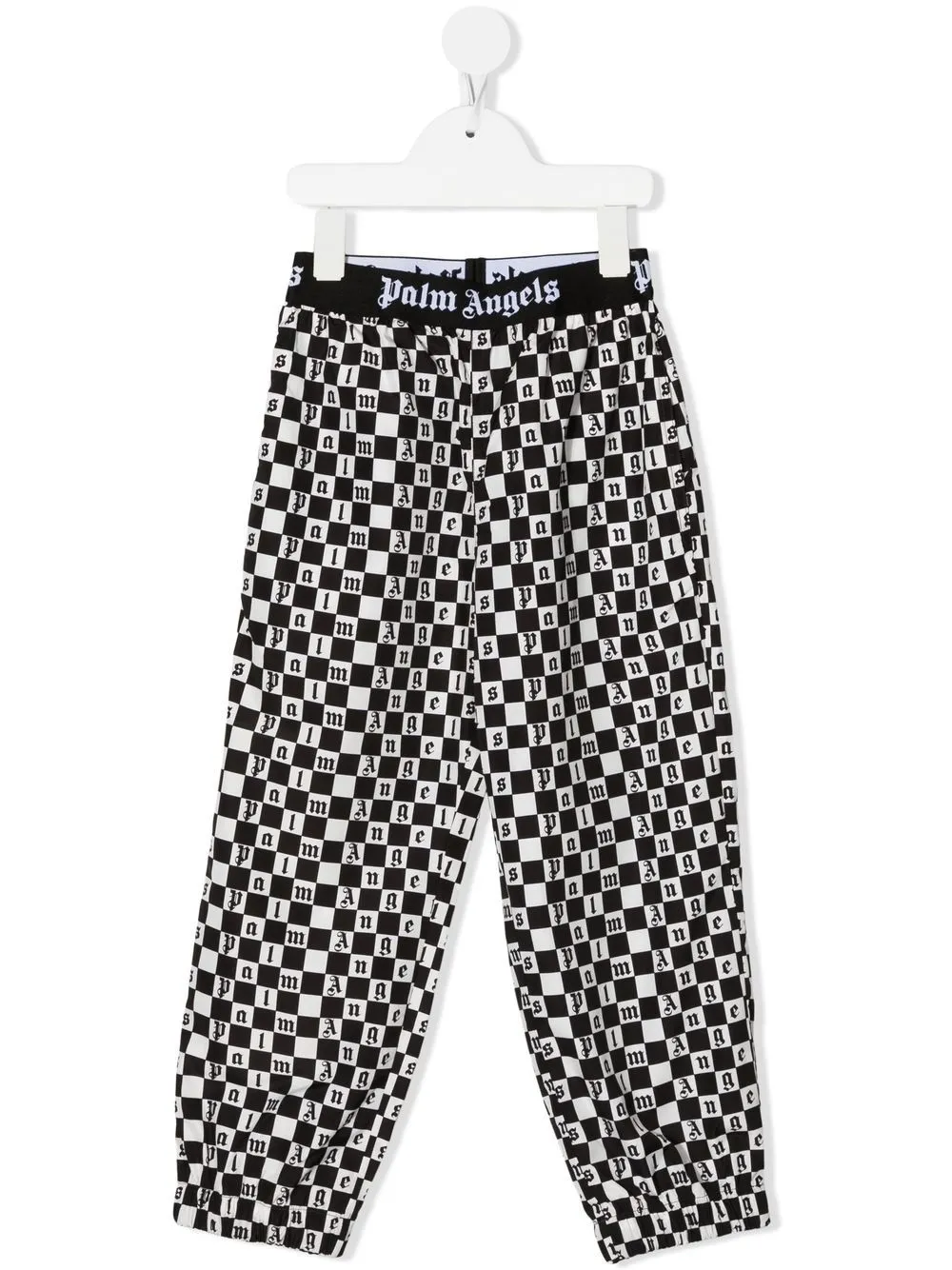 

Palm Angels Kids pants a cuadros - Negro