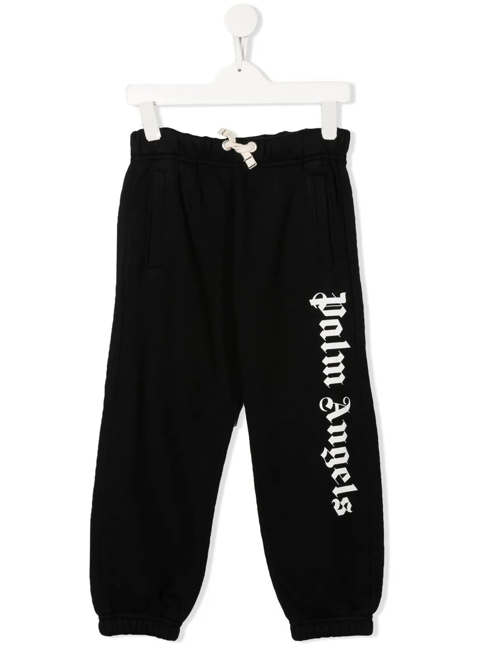 

Palm Angels Kids pants con cordones y logo estampado - Negro